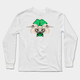 The face of the young stork Long Sleeve T-Shirt